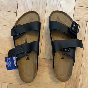 Men's Amalfi Leather Soft Footbed Arizona Birkenstock Sandals